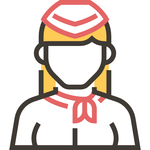 Air hostess ícone