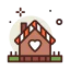 Gingerbread house icon 64x64