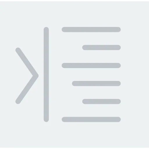 Right alignment icon