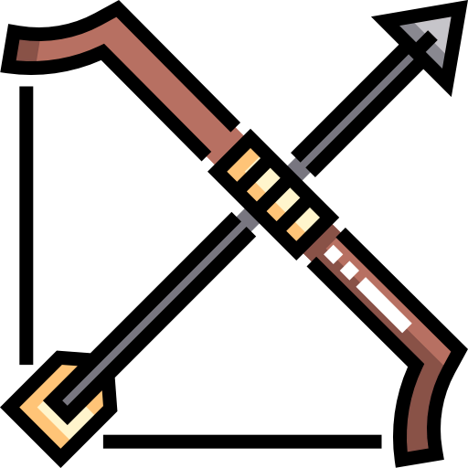 Bow and arrow Ikona