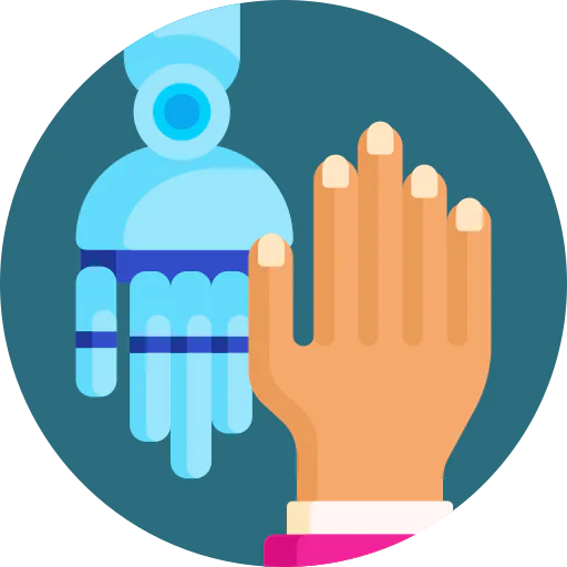Robotic hand icon