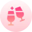 Wine glasses icon 64x64