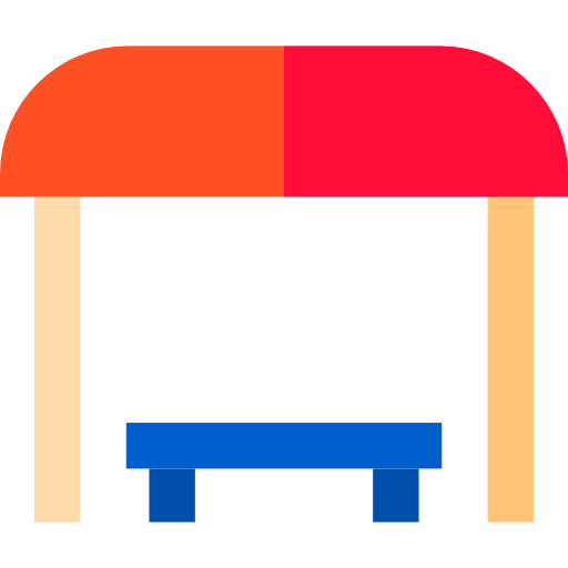 Bus stop icon