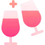 Wine glasses icon 64x64