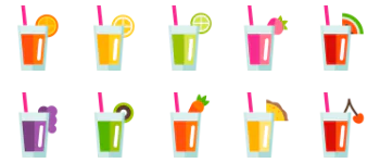 Fruit and Vegetable juice 图标包