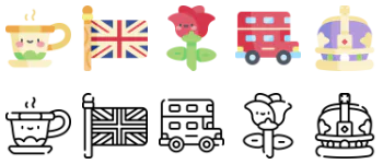 United Kingdom набір іконок