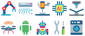 Robot Machine gói biểu tượng