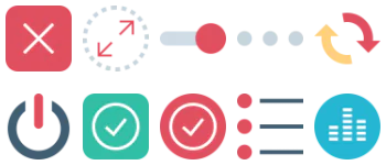 Пользовательский интерфейс набор иконок
