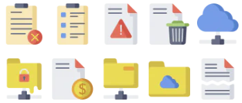 Document Files pacote de ícones