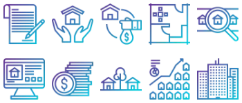 Real Estate Icon-Paket