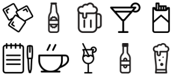 Bar Spirits pakiet ikon