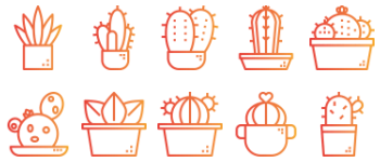Cactus icon pack