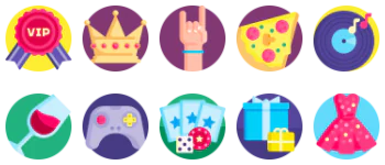 Night Party paquete de iconos