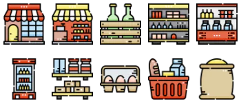 Grocery icon pack