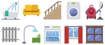 Household Collection Icon-Paket