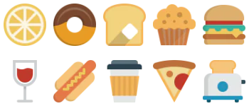 Food and drinks アイコンパック