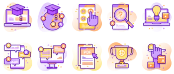 Online Learning paquete de iconos