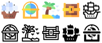 Columbus Day icon pack