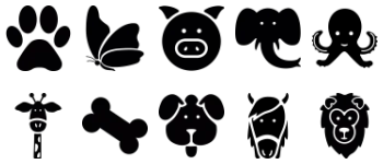 Wildlife jeu d'icônes