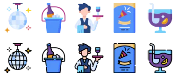 Night Party набір іконок