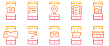 Smartphone Features icon pack