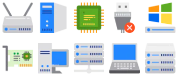 Computer Hardware pakiet ikon