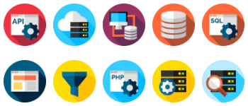 Database and servers icon pack