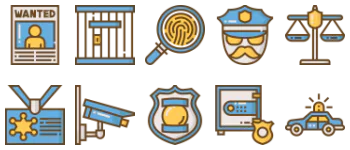 Police elements gói biểu tượng