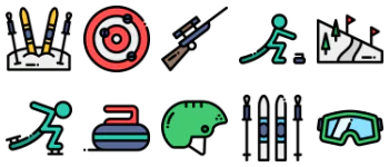 Winter sports набор иконок