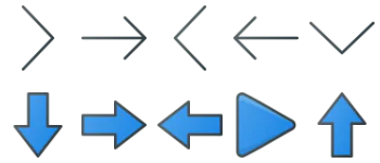 Arrows gói biểu tượng