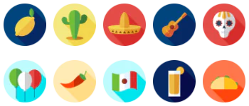 Cinco de mayo gói biểu tượng