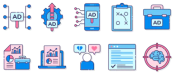 Social Media Agency набір іконок