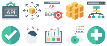 Web Design Development & UI jeu d'icônes