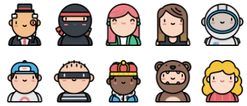 Kawaii avatars アイコンパック