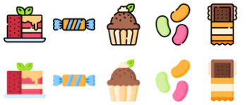 Desserts Candies icon pack
