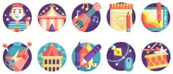 General arts paquete de iconos