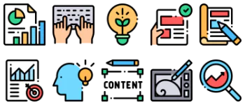 Editorial design icon pack