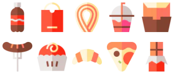 Take Away Icon-Paket