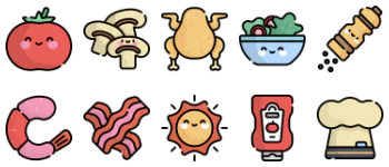 Barbecue icon pack