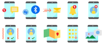 Smartphone Function gói biểu tượng