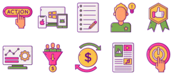 Influencer Marketing paquete de iconos