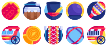 Carnival набір іконок