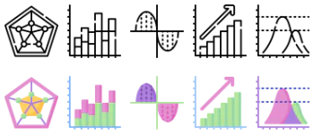 Charts and Diagrams icon pack