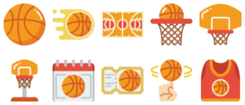 Basketball icon pack