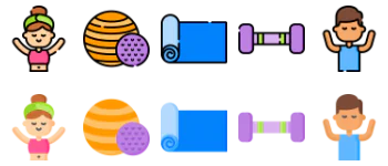 Pilates 아이콘 팩