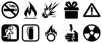 Warning jeu d'icônes