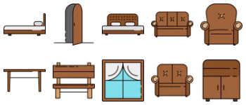 Furniture jeu d'icônes