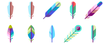 Feathers Set icon pack