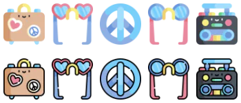 Hippies 图标包