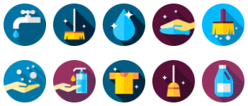 Cleaning jeu d'icônes